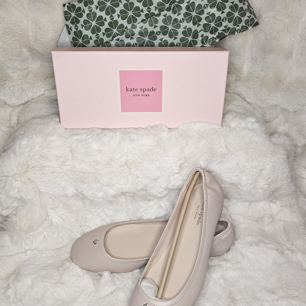 kate spade Women's Cream Ballet Flats